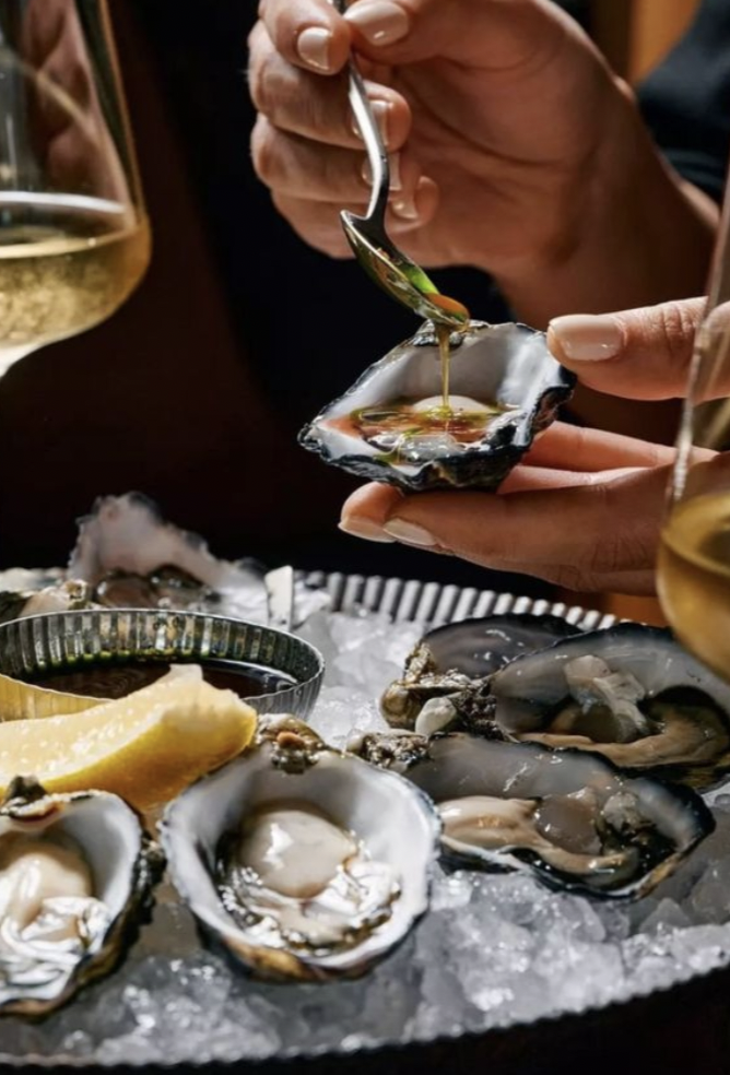 The Classic Pairing | 6 Oysters with Signature Toppings | 2 Sparkling Wines - El Barrio 
